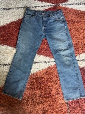 Levi's Blue Straight Leg Jeans 36 x 30